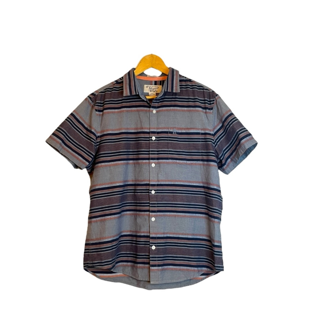 Penguin Munsingwear Heritage Slim Fit Button Up Shirt Large